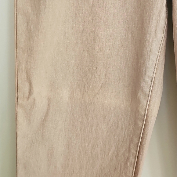 80's 90's DG2 by Diane Gilman, Beautiful Vintage Pull On Beige Jeans , Size M - Picture 12 of 16